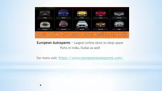 Audi & VW Car Auto Parts Online in India