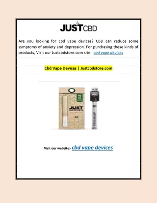 Cbd Vape Devices | Justcbdstore.com