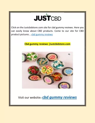 Cbd gummy reviews |Justcbdstore.com