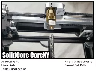 solidcore corexy all metal 3d printer platform