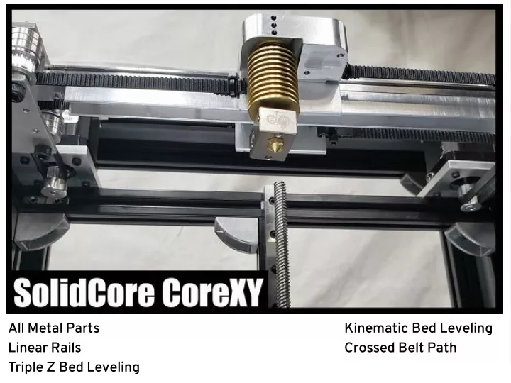 solidcore corexy all metal 3d printer platform