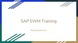 sap ewm training