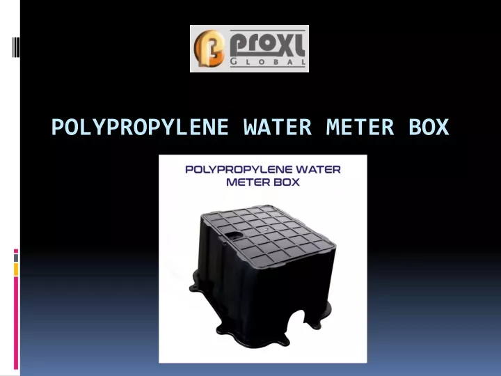 polypropylene water meter box