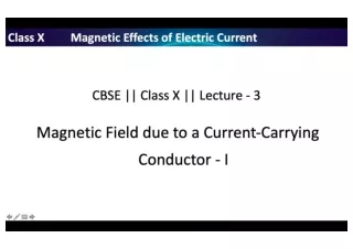 Class 10 physics-Magnetic Effects of Electric Current