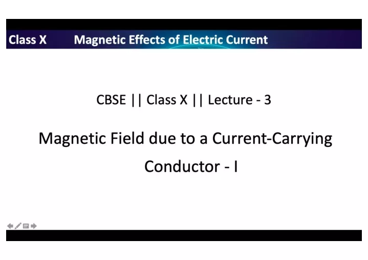 PPT - Class 10 Physics-Magnetic Effects Of Electric Current PowerPoint ...