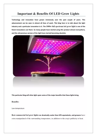 Help Your Indoor Plants To Grow With Veg LED Grow Lights