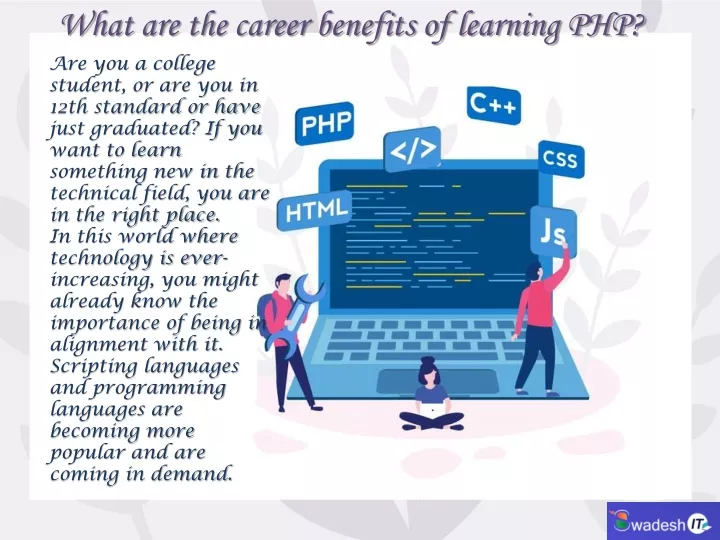 what are the career benefits of learning php