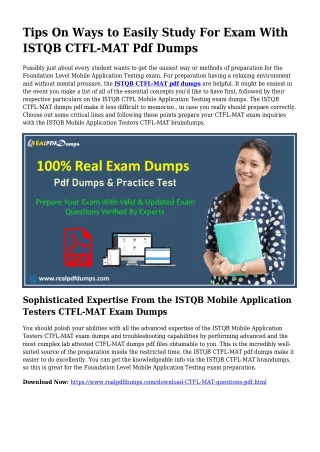 CTFL-MAT Pdf Dumps The Rational Preparation Source
