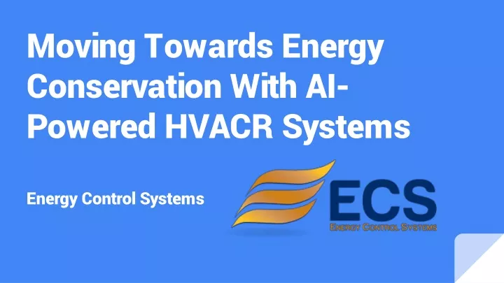 moving towards energy conservation with ai powered hvacr systems