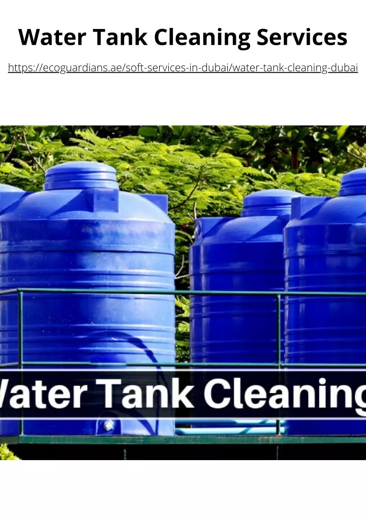 water tank cleaning services