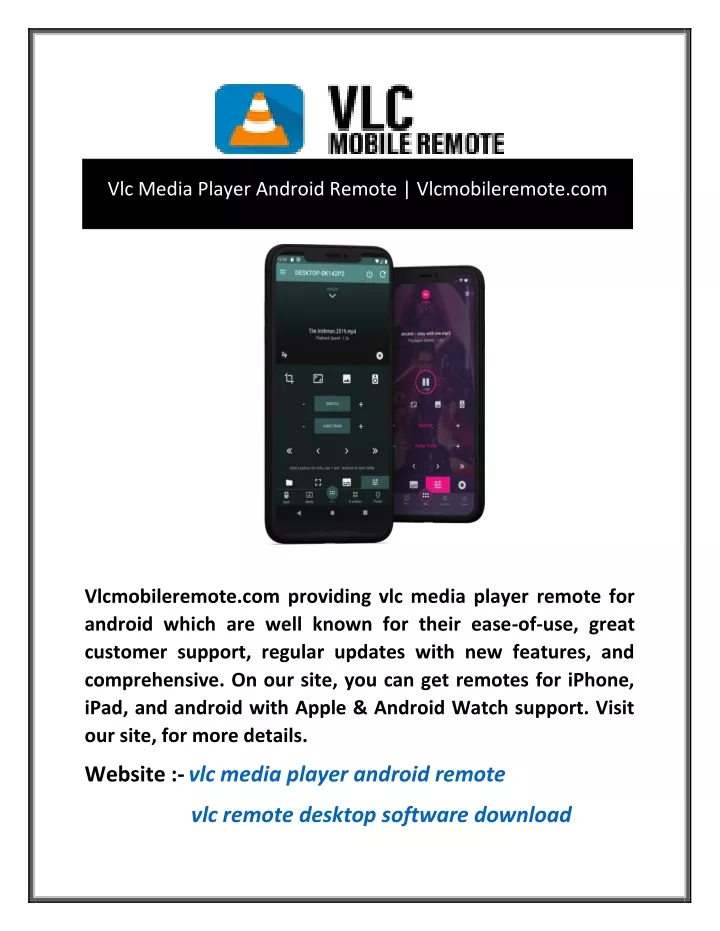 vlc media player android remote vlcmobileremote