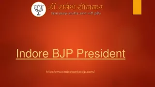 BJP President Indore