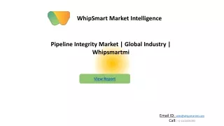 Pipeline Integrity Market competitive analysis & industry trends