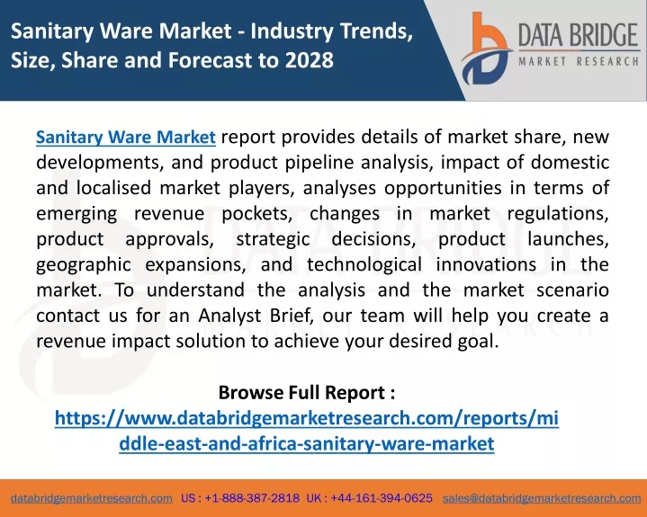 sanitary ware market industry trends size share