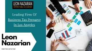 Leading Business Tax Preparer In Los Angeles