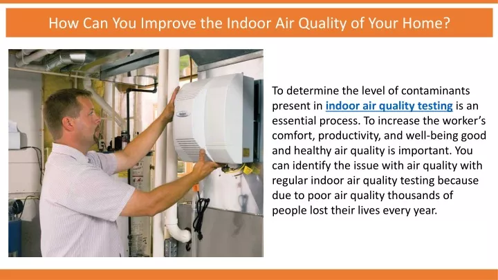 how can you improve the indoor air quality