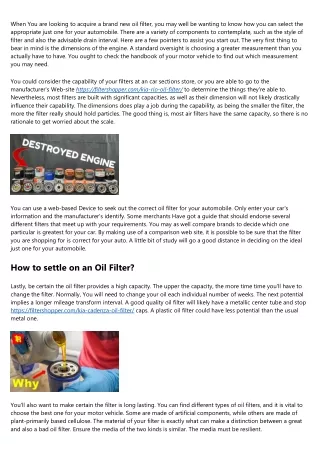 5 Lessons About Oil Filter You Can Learn From Superheroes