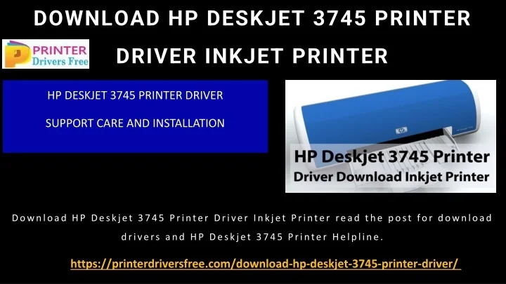 PPT - Download HP Deskjet 3745 Printer Driver Inkjet PowerPoint ...