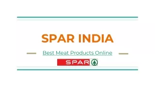 Best Meat Products Online - Spar India