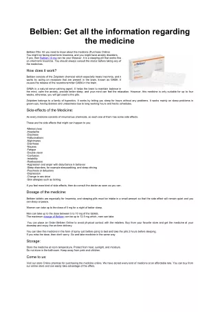 belbien get all the information regarding
