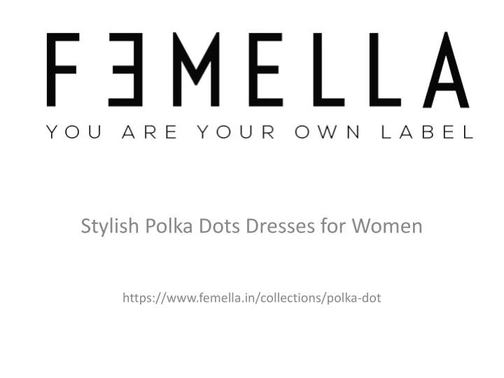 stylish polka dots dresses for women