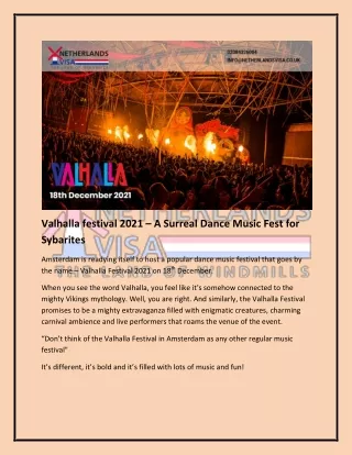 Valhalla festival 2021 - A surreal dance music fest for sybarites