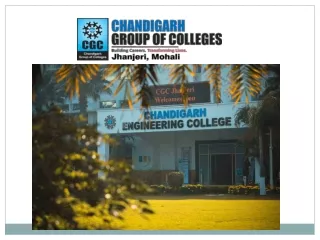 Best Engineering Colleges in Chandigarh - CGC Jhanjeri