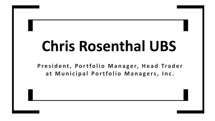 chris rosenthal ubs