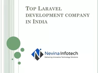 top laravel development company in india