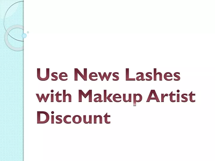 use news lashes with makeup artist discount