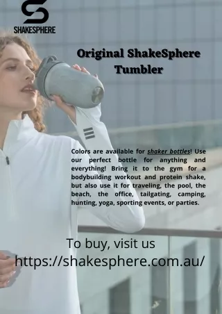 A must-have for gym freaks to blend health Shakes  ShakeSphere AUS