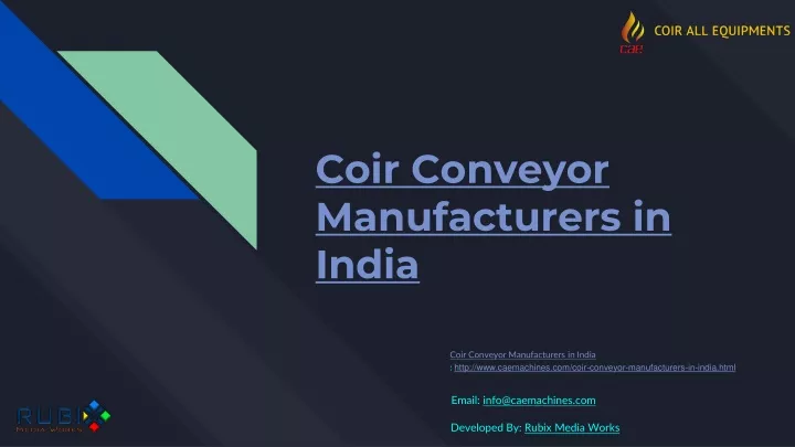 coir conveyor manufacturers in india