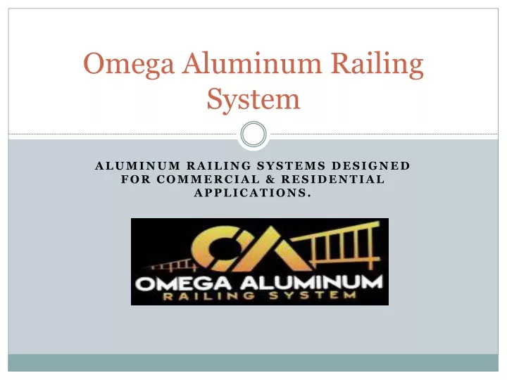 omega aluminum railing system