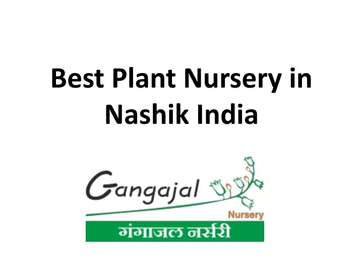 best plant nursery in nashik india