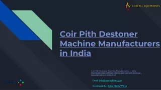 Coir-Pith-Destoner-Machine-Manufacturers-in-India- Coir All
