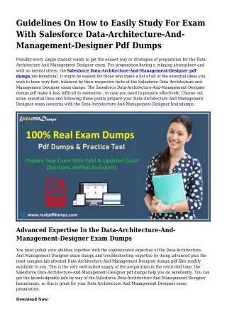 Feasible Your Planning Via Data-Architecture-And-Management-Designer Pdf Dumps