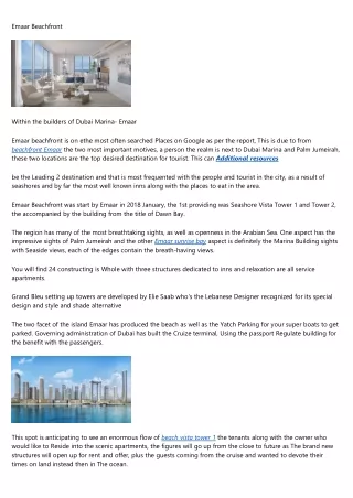 Emaar Beachfront