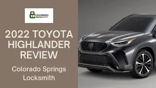 2022 Toyota Highlander Review