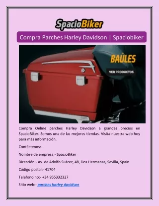 compra parches harley davidson spaciobiker