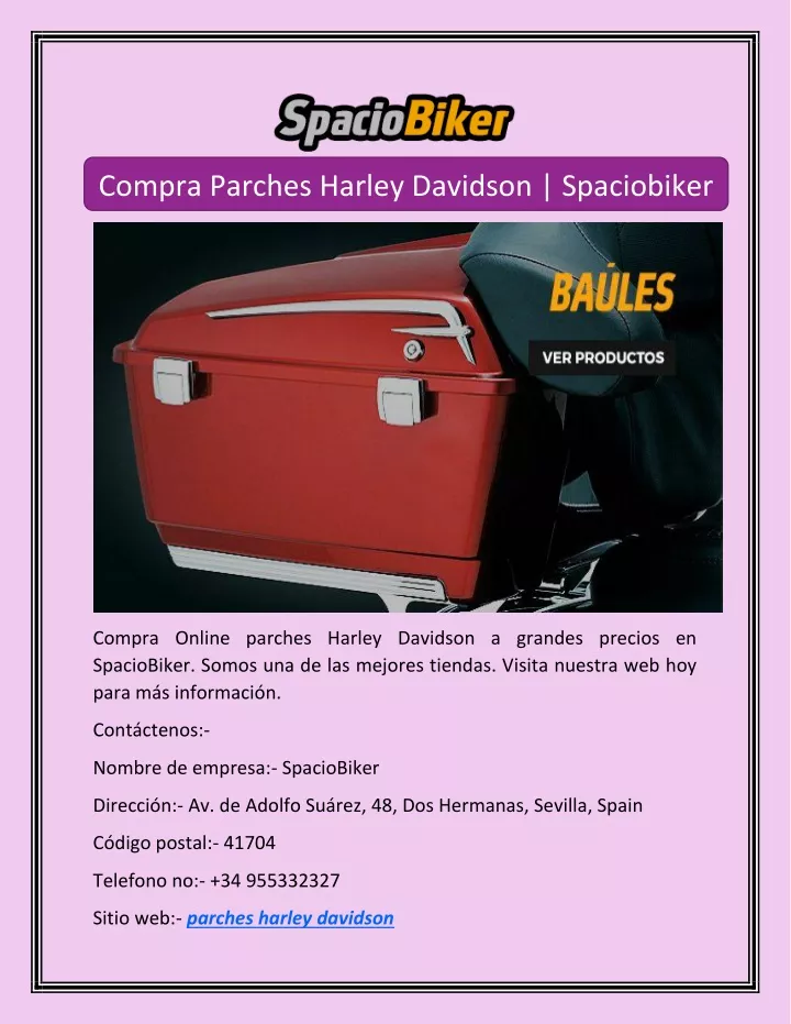 compra parches harley davidson spaciobiker