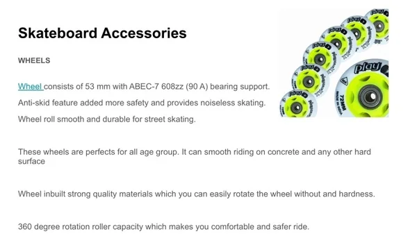 Skateboard Accessories Online at Best Price | Jaspo Worldwide