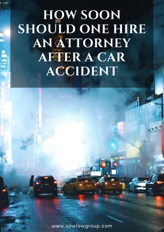 When Should I Hire a Lawyer After My Car Accident?