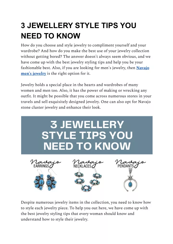 3 jewellery style tips you need to know