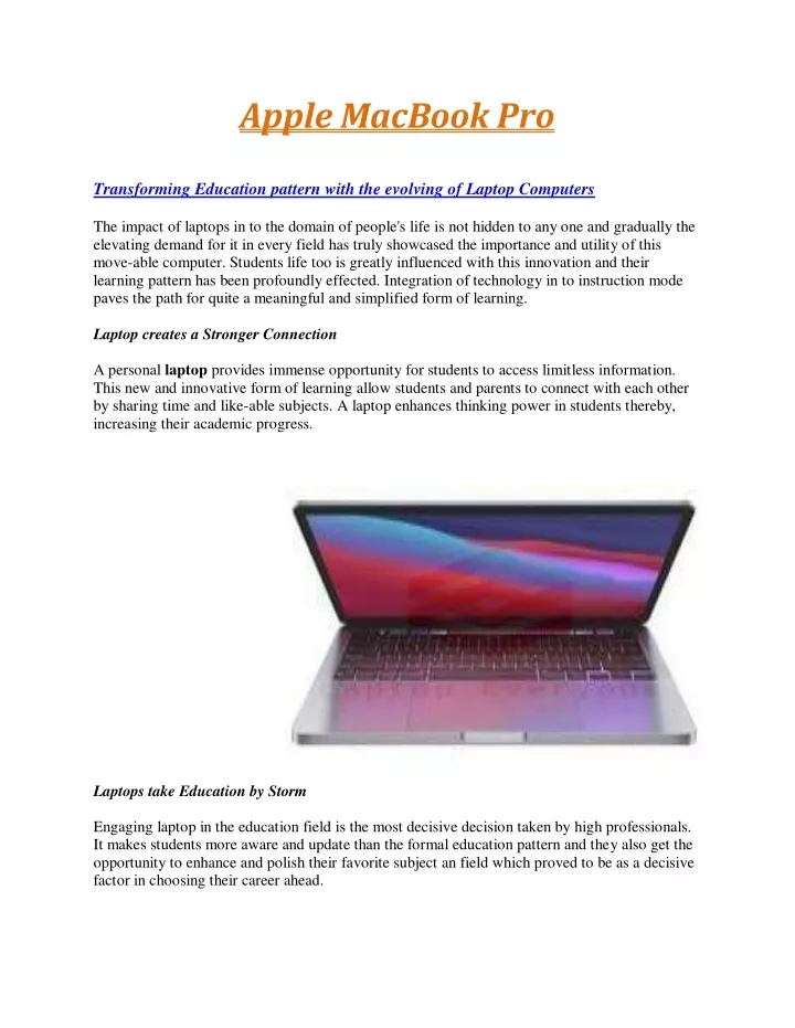 apple macbook pro transforming education pattern