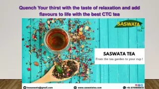 quench your thirst with the taste of relaxation