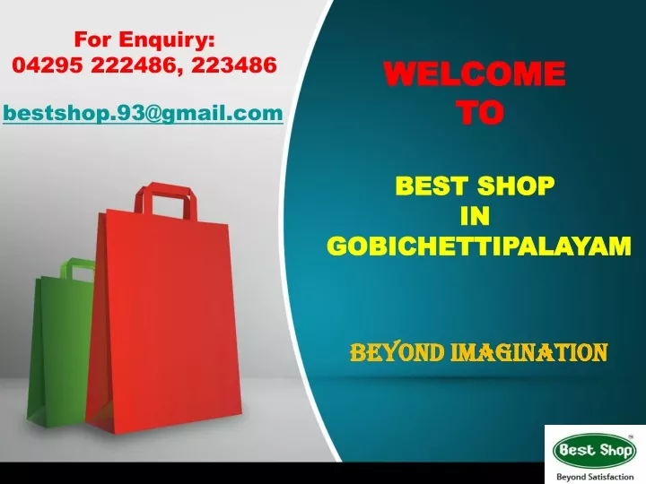 welcome to best shop in gobichettipalayam