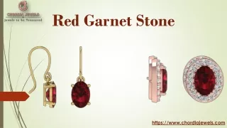 Buy Red Garnet Stone from Chordia Jewels in best price