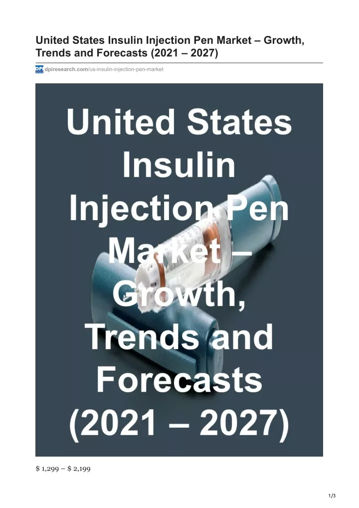 united states insulin injection pen market growth
