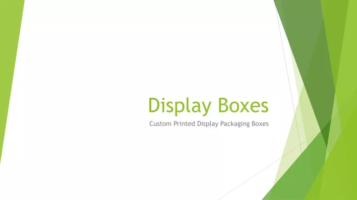 display boxes