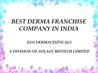 BEST DERMA FRANCHISE COMPANY IN INDIA